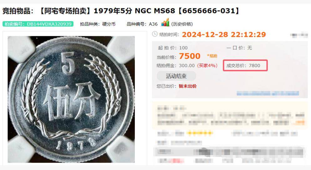 翻了15.6万倍！5分硬币中的币王，你家里有吗？