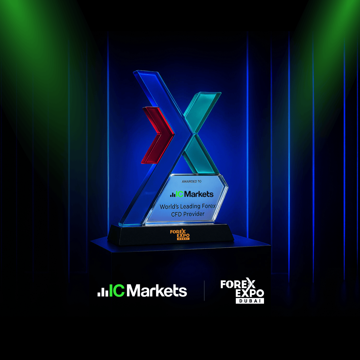 IC Markets荣获迪拜外汇博览会“全球领先外汇及差价合约交易服务提供商”大奖